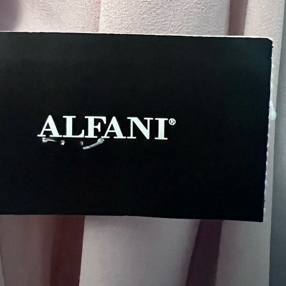 Alfani Pale Pink Long Sleeve Mock Neck Blouse Size L  NWT! - Picture 11 of 11